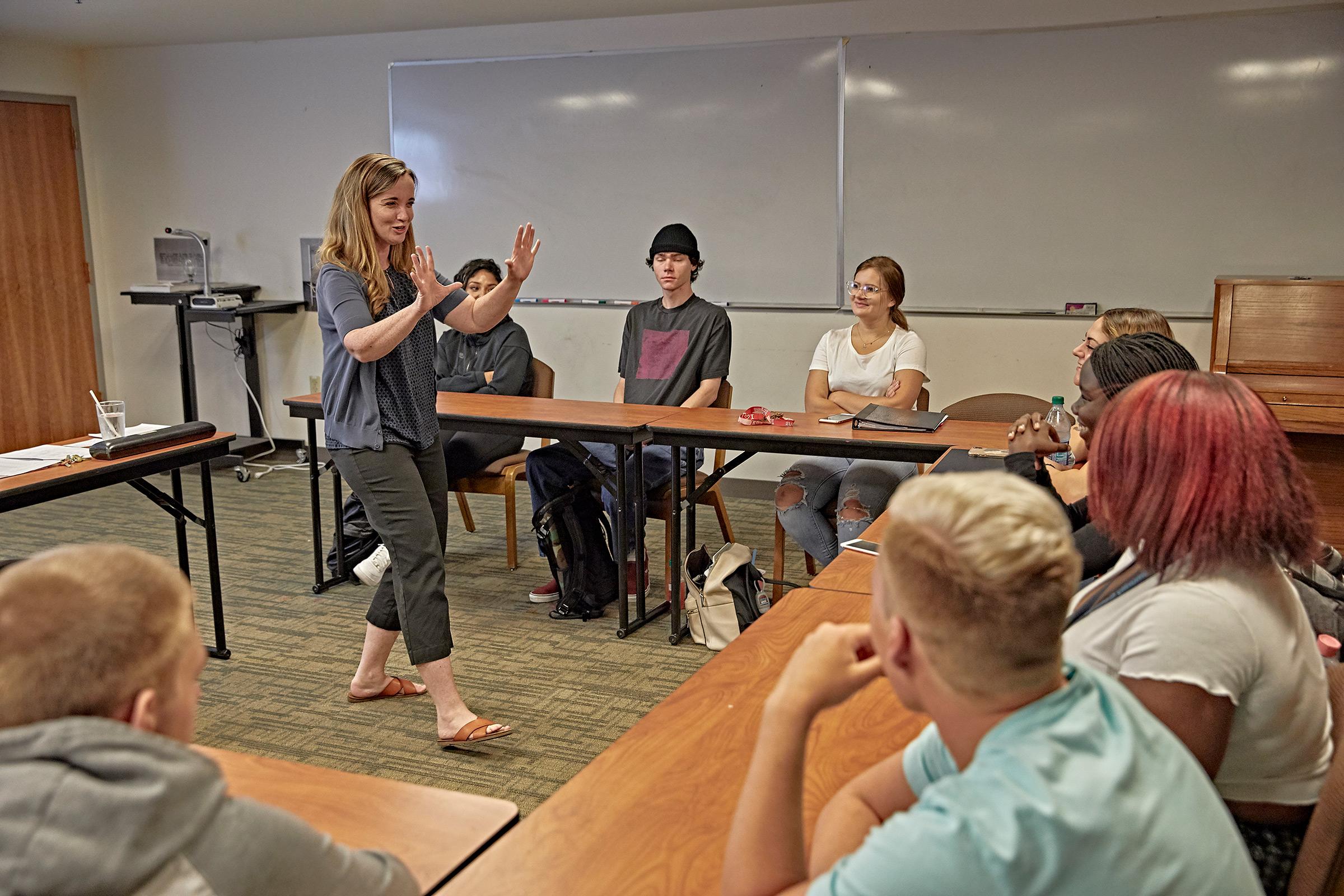 Students in the classroom